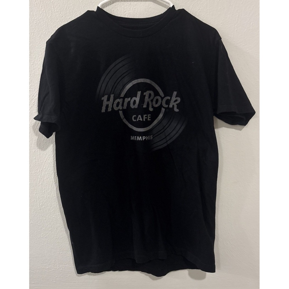 Hard Rock Cafe Memphis T-Shirt Mens Medium Black Authentic Graphic Tee